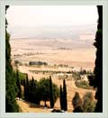 Pienza - View over Val d'Orca