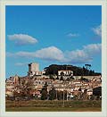 Sarteano town view, and castle