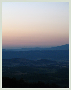 Sunrise over Casa Olinto